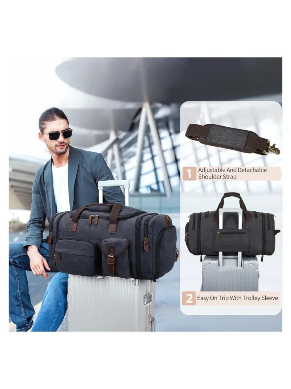 N/A mens duffle
